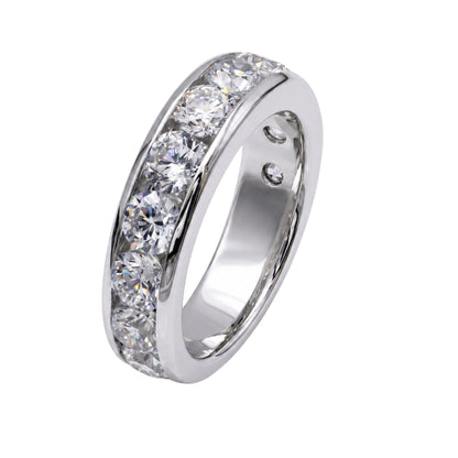 Lab-Grown Diamond Round Eleven-Stone Engagement Ring in 14K White Gold or 14K Yellow Gold