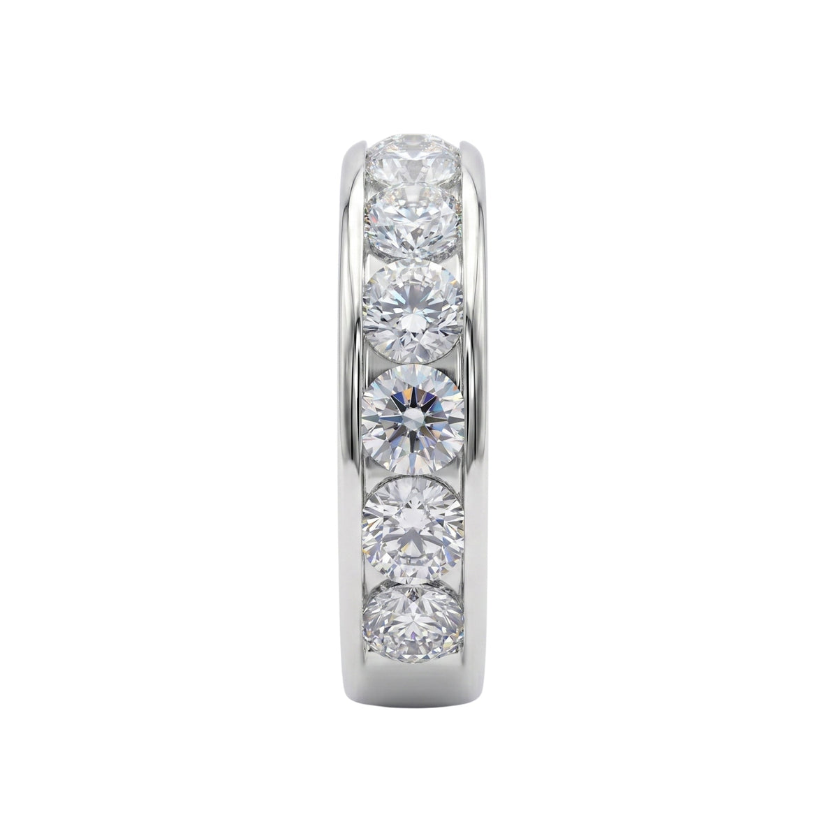 Lab-Grown Diamond Round Eleven-Stone Engagement Ring in 14K White Gold or 14K Yellow Gold