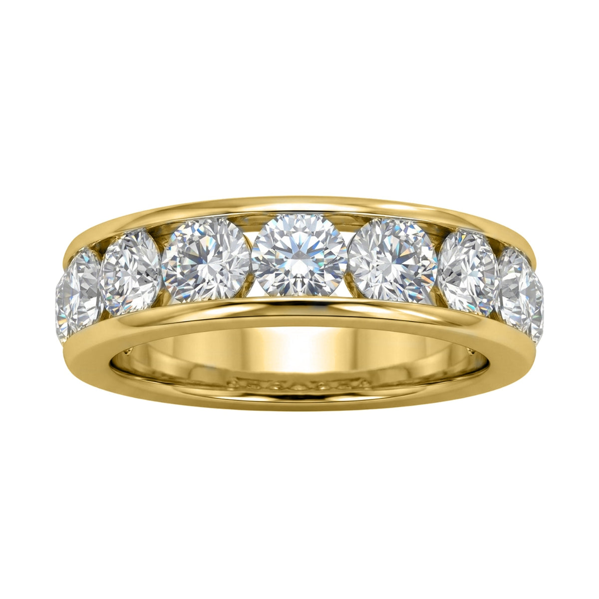 Lab-Grown Diamond Round Eleven-Stone Engagement Ring in 14K White Gold or 14K Yellow Gold