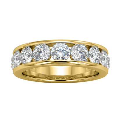 Lab-Grown Diamond Round Eleven-Stone Engagement Ring in 14K White Gold or 14K Yellow Gold