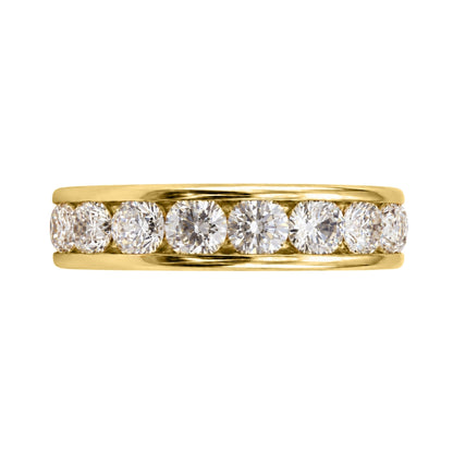 Lab-Grown Diamond Round Eleven-Stone Engagement Ring in 14K White Gold or 14K Yellow Gold