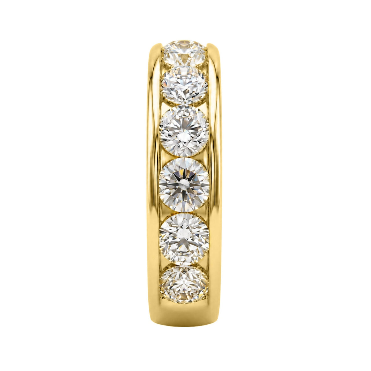 Lab-Grown Diamond Round Eleven-Stone Engagement Ring in 14K White Gold or 14K Yellow Gold