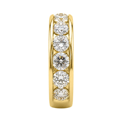 Lab-Grown Diamond Round Eleven-Stone Engagement Ring in 14K White Gold or 14K Yellow Gold