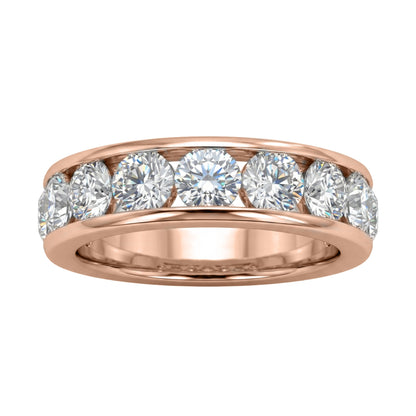 Lab-Grown Diamond Round Eleven-Stone Engagement Ring in 14K White Gold or 14K Yellow Gold