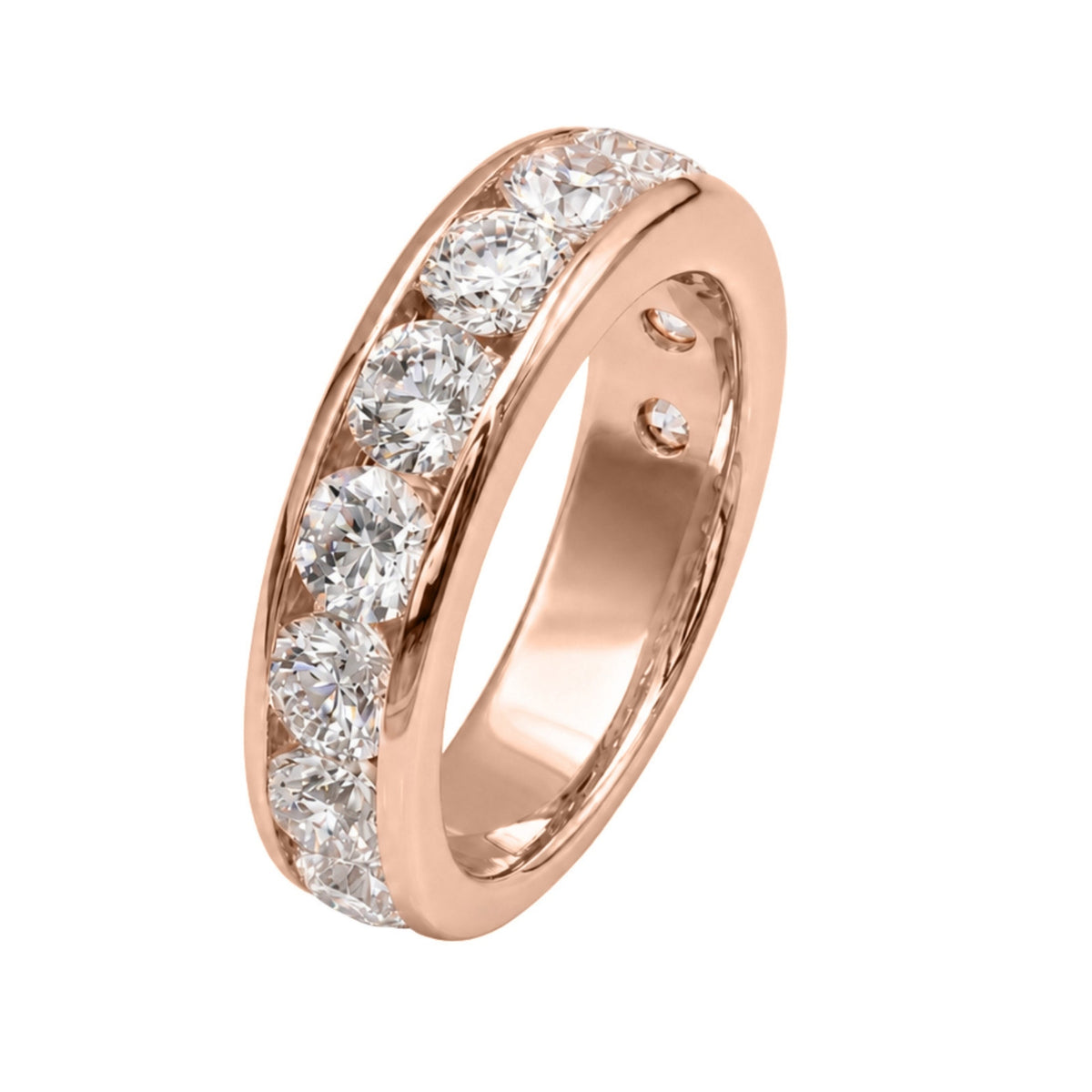 Lab-Grown Diamond Round Eleven-Stone Engagement Ring in 14K White Gold or 14K Yellow Gold