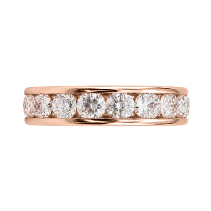 Lab-Grown Diamond Round Eleven-Stone Engagement Ring in 14K White Gold or 14K Yellow Gold