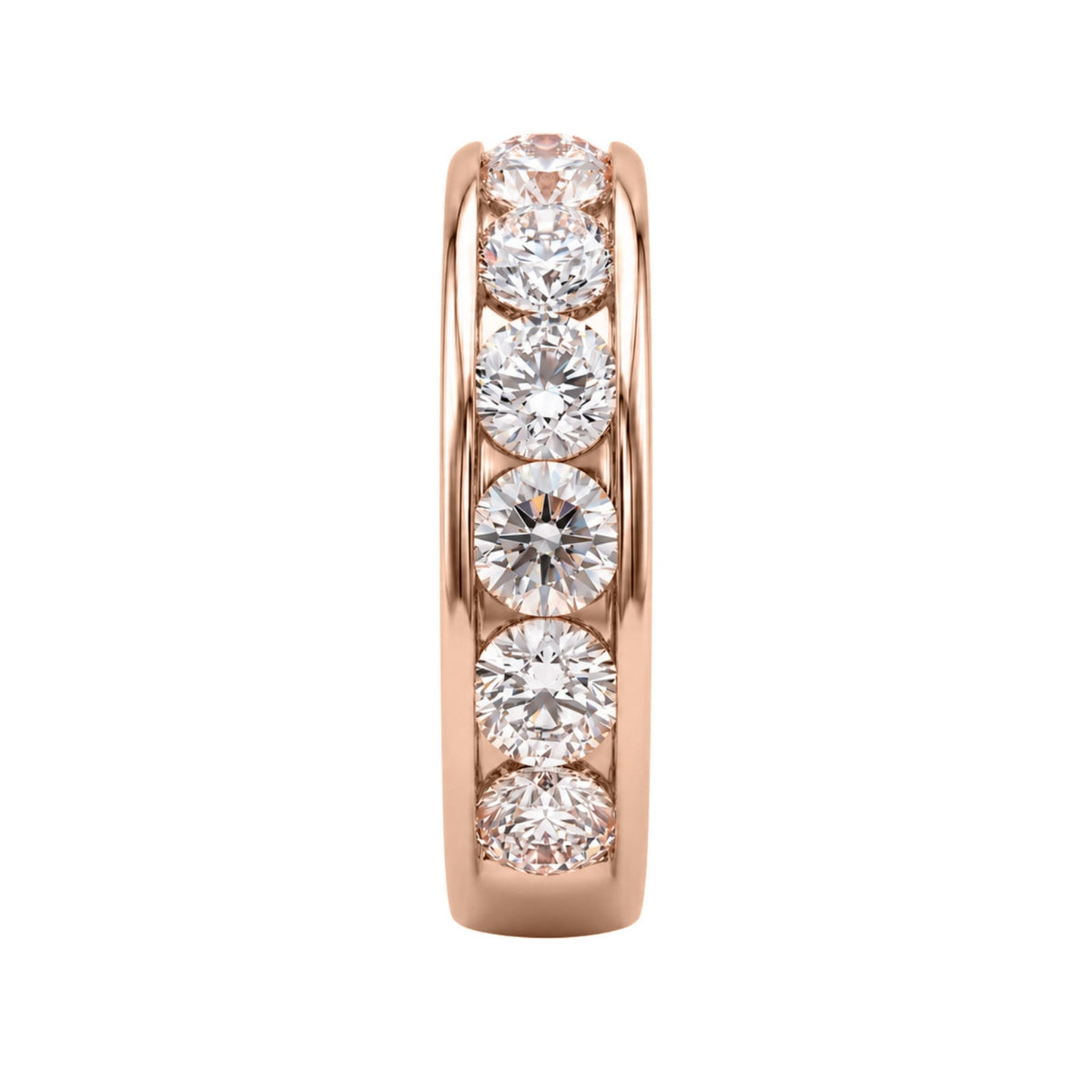 Lab-Grown Diamond Round Eleven-Stone Engagement Ring in 14K White Gold or 14K Yellow Gold