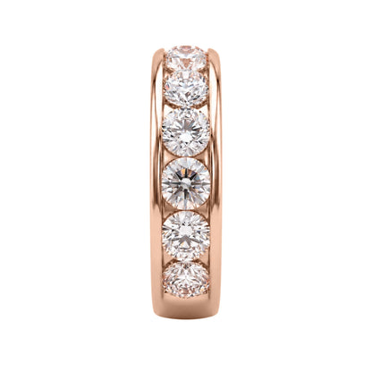 Lab-Grown Diamond Round Eleven-Stone Engagement Ring in 14K White Gold or 14K Yellow Gold