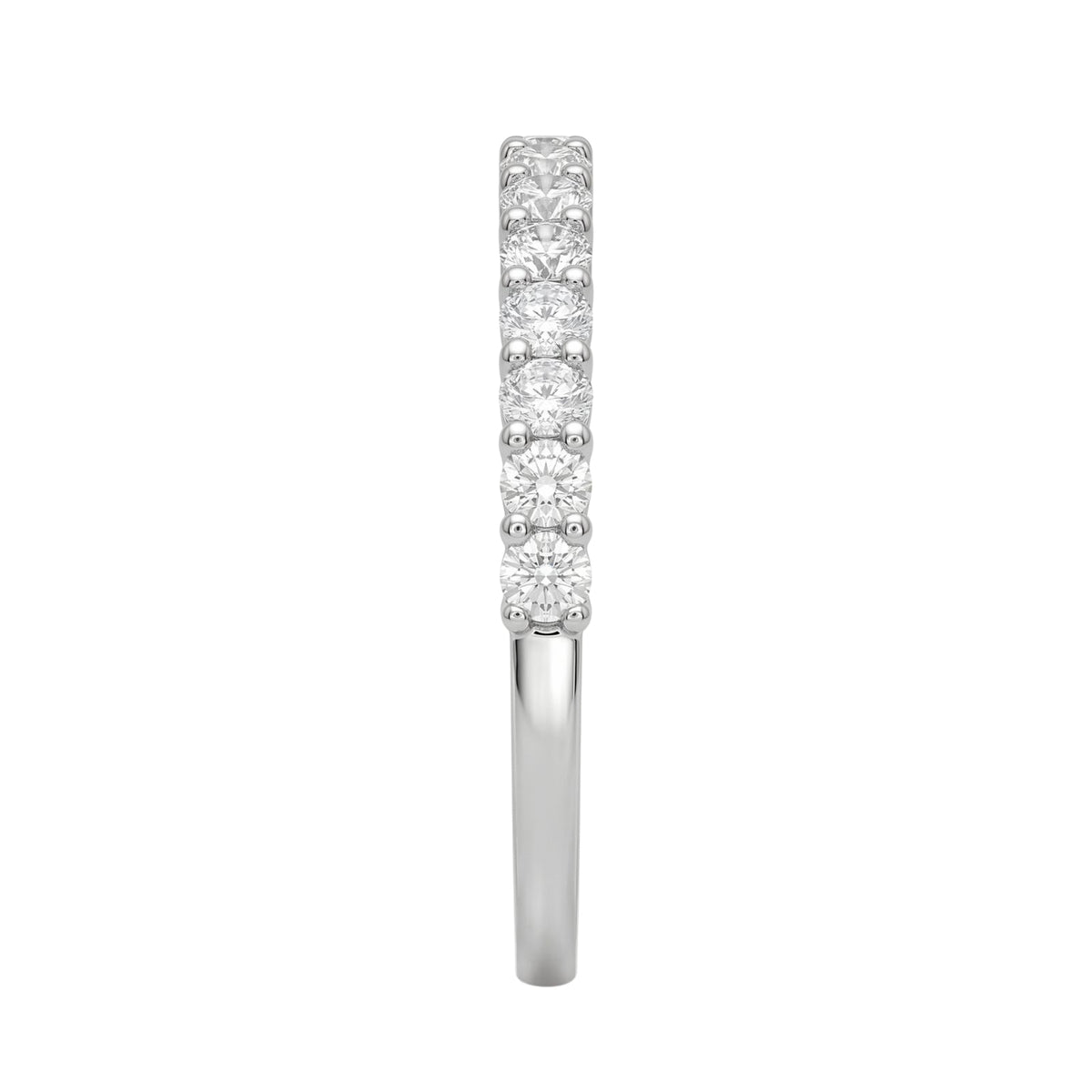 Lab-Grown Diamond Round Band Wedding Ring in 14K White Gold or 14K Yellow Gold