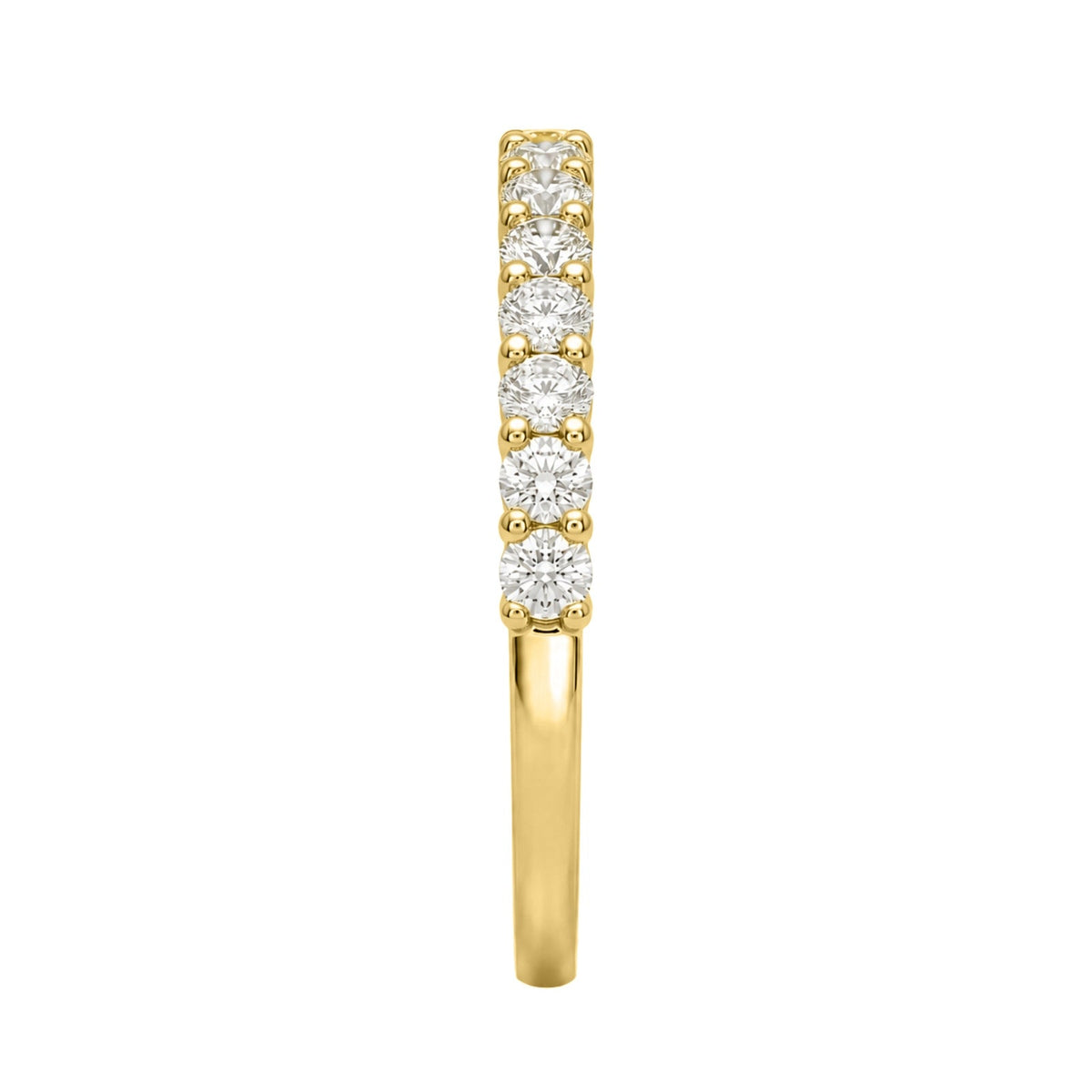 Lab-Grown Diamond Round Band Wedding Ring in 14K White Gold or 14K Yellow Gold