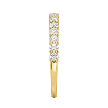 Lab-Grown Diamond Round Band Wedding Ring in 14K White Gold or 14K Yellow Gold
