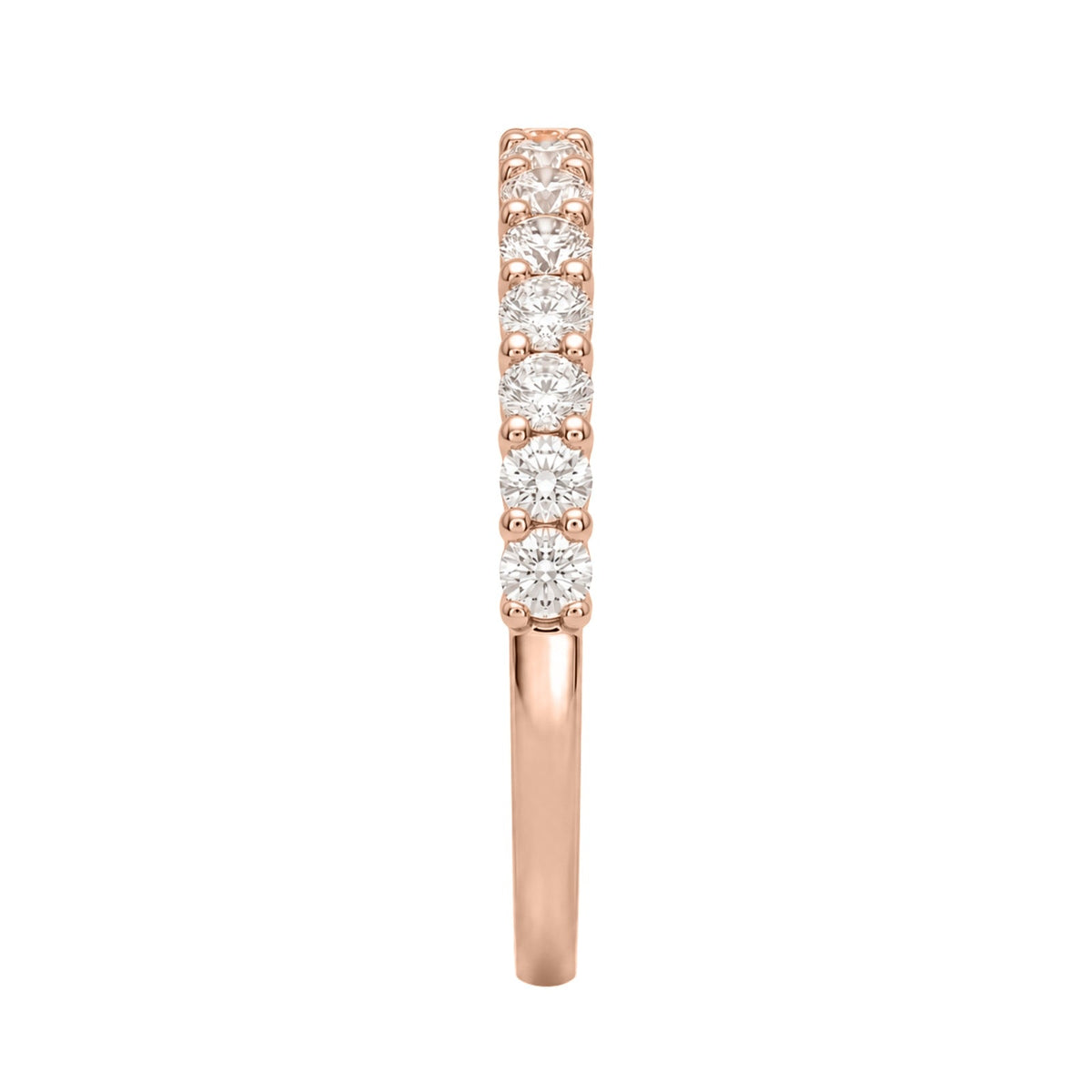 Lab-Grown Diamond Round Band Wedding Ring in 14K White Gold or 14K Yellow Gold