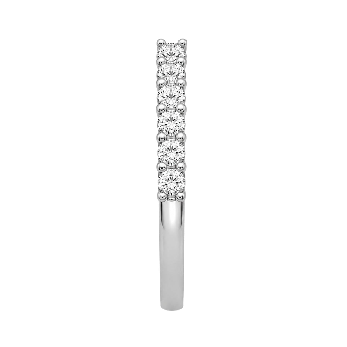 Lab-Grown Diamond Round Eleven-Stone Wedding Ring in 14K White Gold or 14K Yellow Gold
