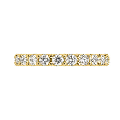 Lab-Grown Diamond Round Eleven-Stone Wedding Ring in 14K White Gold or 14K Yellow Gold