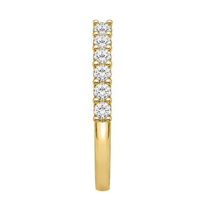 Lab-Grown Diamond Round Eleven-Stone Wedding Ring in 14K White Gold or 14K Yellow Gold