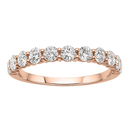 Lab-Grown Diamond Round Eleven-Stone Wedding Ring in 14K White Gold or 14K Yellow Gold