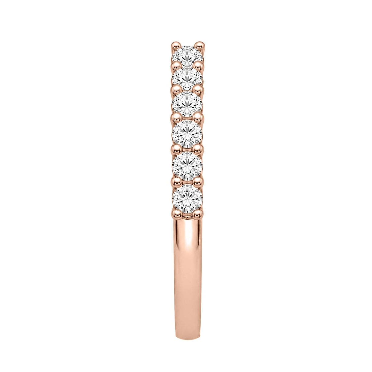 Lab-Grown Diamond Round Eleven-Stone Wedding Ring in 14K White Gold or 14K Yellow Gold