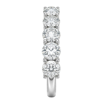 Lab-Grown Diamond Round Five-Stone Wedding Ring in 14K White Gold or 14K Yellow Gold