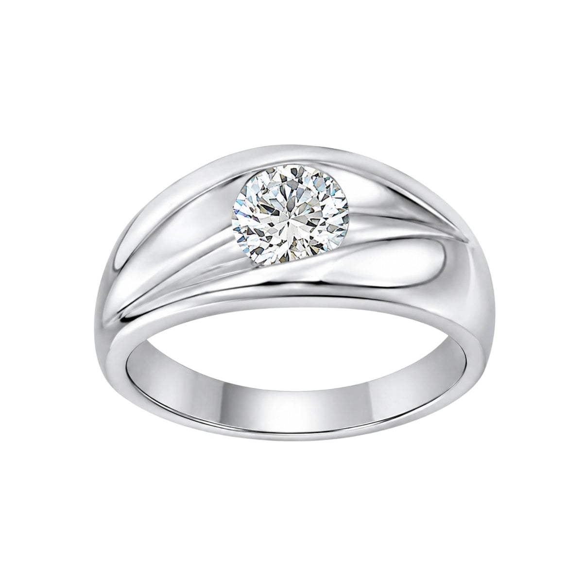 1 ct. T.W. Lab-Grown Diamond Round Engagement Ring in 14K White Gold or 14K Yellow Gold
