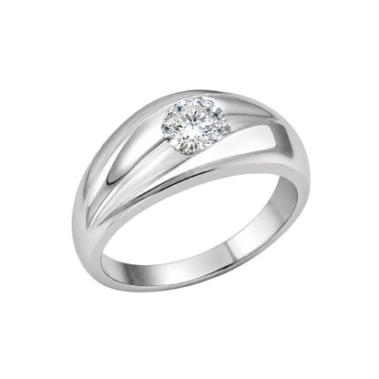 1 ct. T.W. Lab-Grown Diamond Round Engagement Ring in 14K White Gold or 14K Yellow Gold