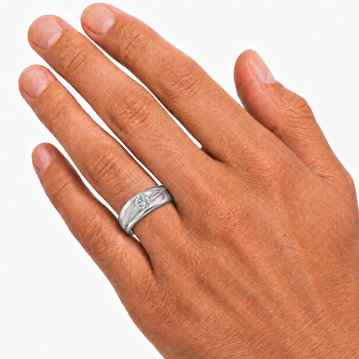 1 ct. T.W. Lab-Grown Diamond Round Engagement Ring in 14K White Gold or 14K Yellow Gold