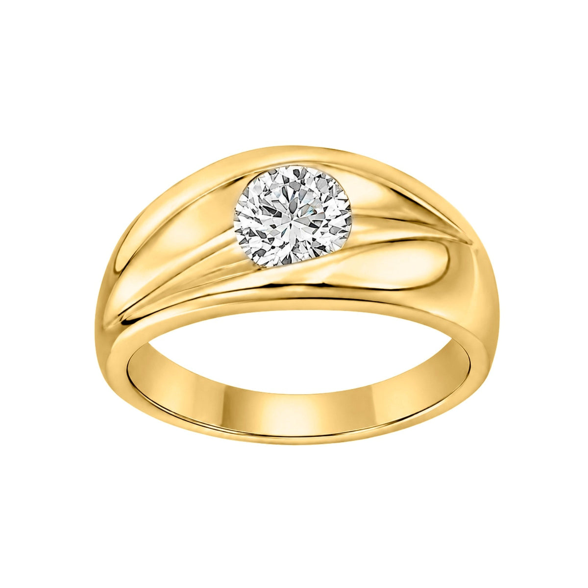 1 ct. T.W. Lab-Grown Diamond Round Engagement Ring in 14K White Gold or 14K Yellow Gold