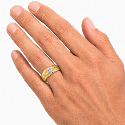 1 ct. T.W. Lab-Grown Diamond Round Engagement Ring in 14K White Gold or 14K Yellow Gold