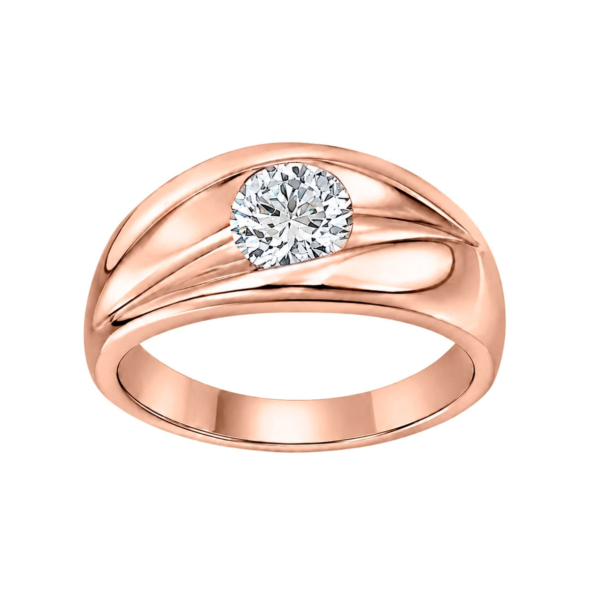 1 ct. T.W. Lab-Grown Diamond Round Engagement Ring in 14K White Gold or 14K Yellow Gold