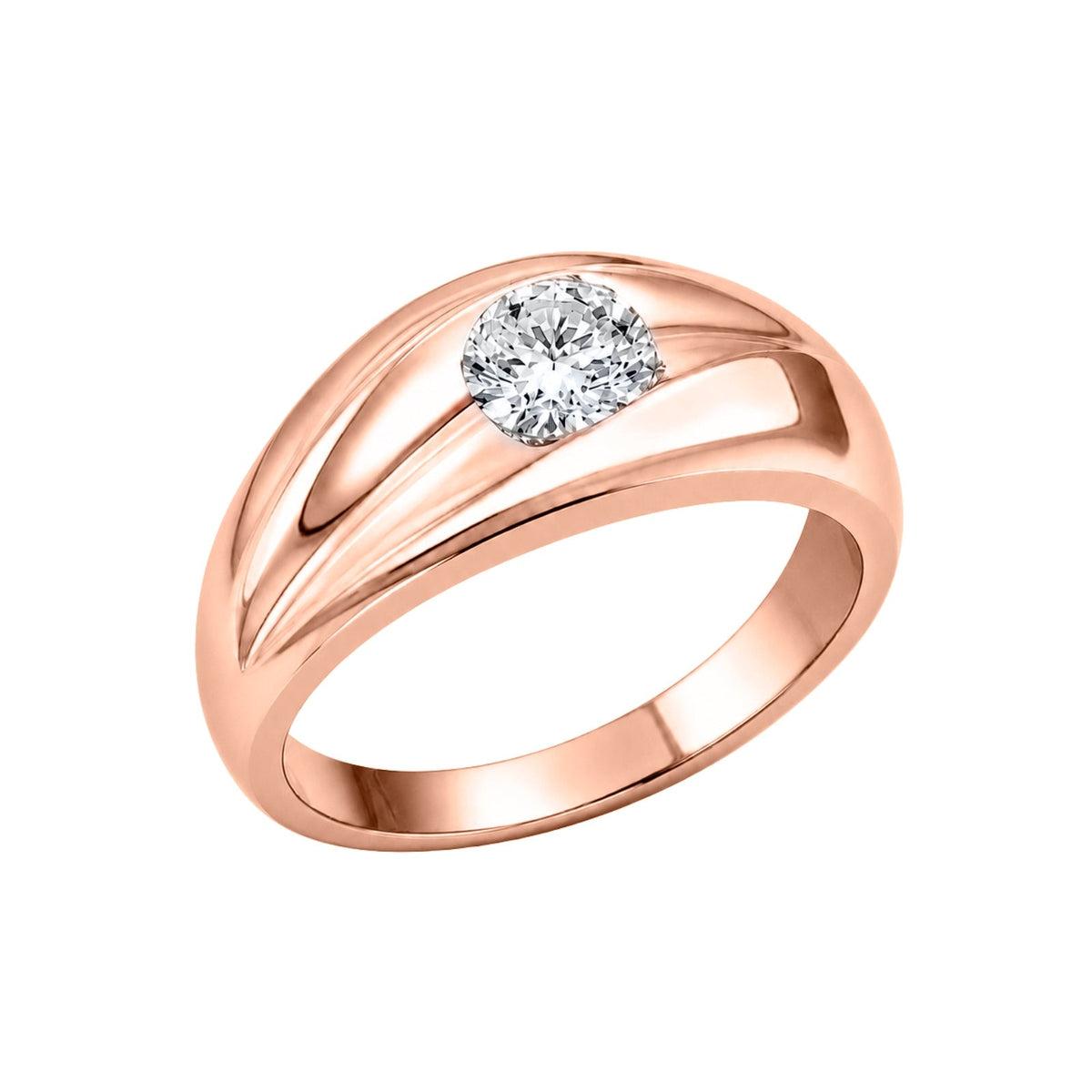 1 ct. T.W. Lab-Grown Diamond Round Engagement Ring in 14K White Gold or 14K Yellow Gold