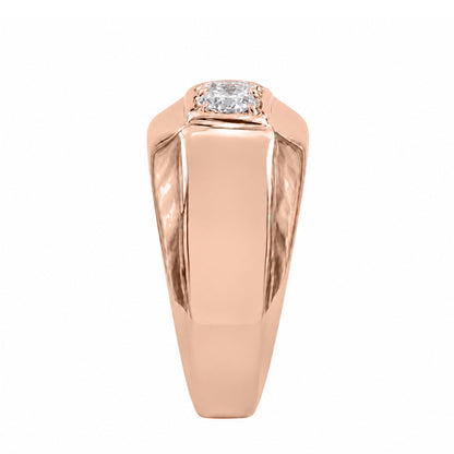 Lab-Grown Diamond Round Three-Stone Engagement Ring in 14K White Gold or 14K Yellow Gold
