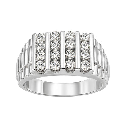 1 ct. T.W. Lab-Grown Diamond Round Engagement Ring in 14K White Gold or 14K Yellow Gold