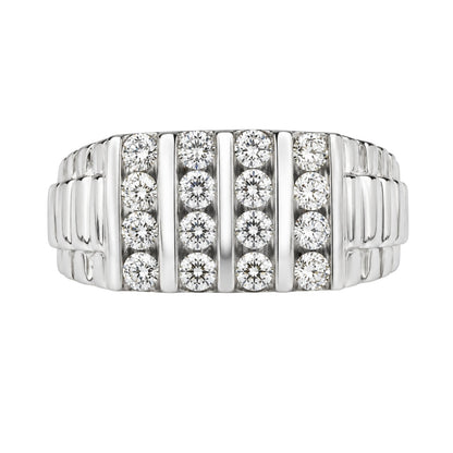 1 ct. T.W. Lab-Grown Diamond Round Engagement Ring in 14K White Gold or 14K Yellow Gold