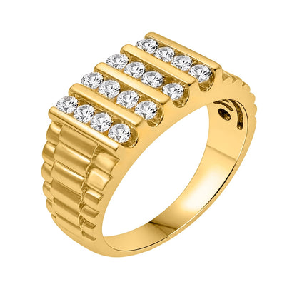 1 ct. T.W. Lab-Grown Diamond Round Engagement Ring in 14K White Gold or 14K Yellow Gold
