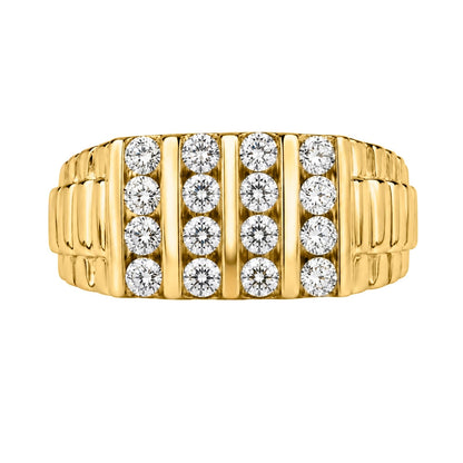 1 ct. T.W. Lab-Grown Diamond Round Engagement Ring in 14K White Gold or 14K Yellow Gold