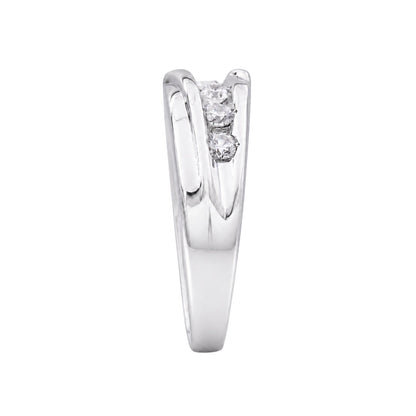 1 ct. T.W. Lab-Grown Diamond Round Seven-Stone Engagement Ring in 14K White Gold or 14K Yellow Gold