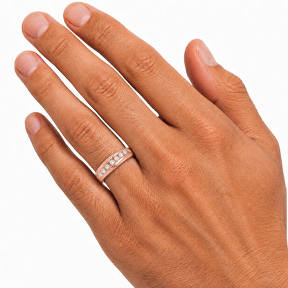 1 ct. T.W. Lab-Grown Diamond Round Seven-Stone Engagement Ring in 14K White Gold or 14K Yellow Gold