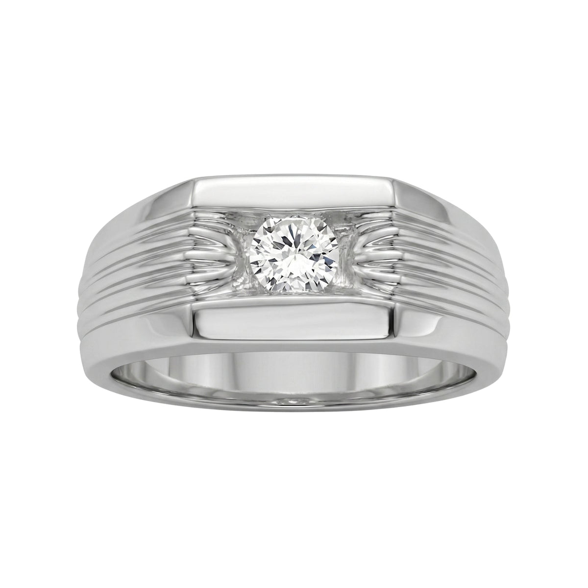 1 ct. T.W. Lab-Grown Diamond Round Engagement Ring in 14K White Gold or 14K Yellow Gold