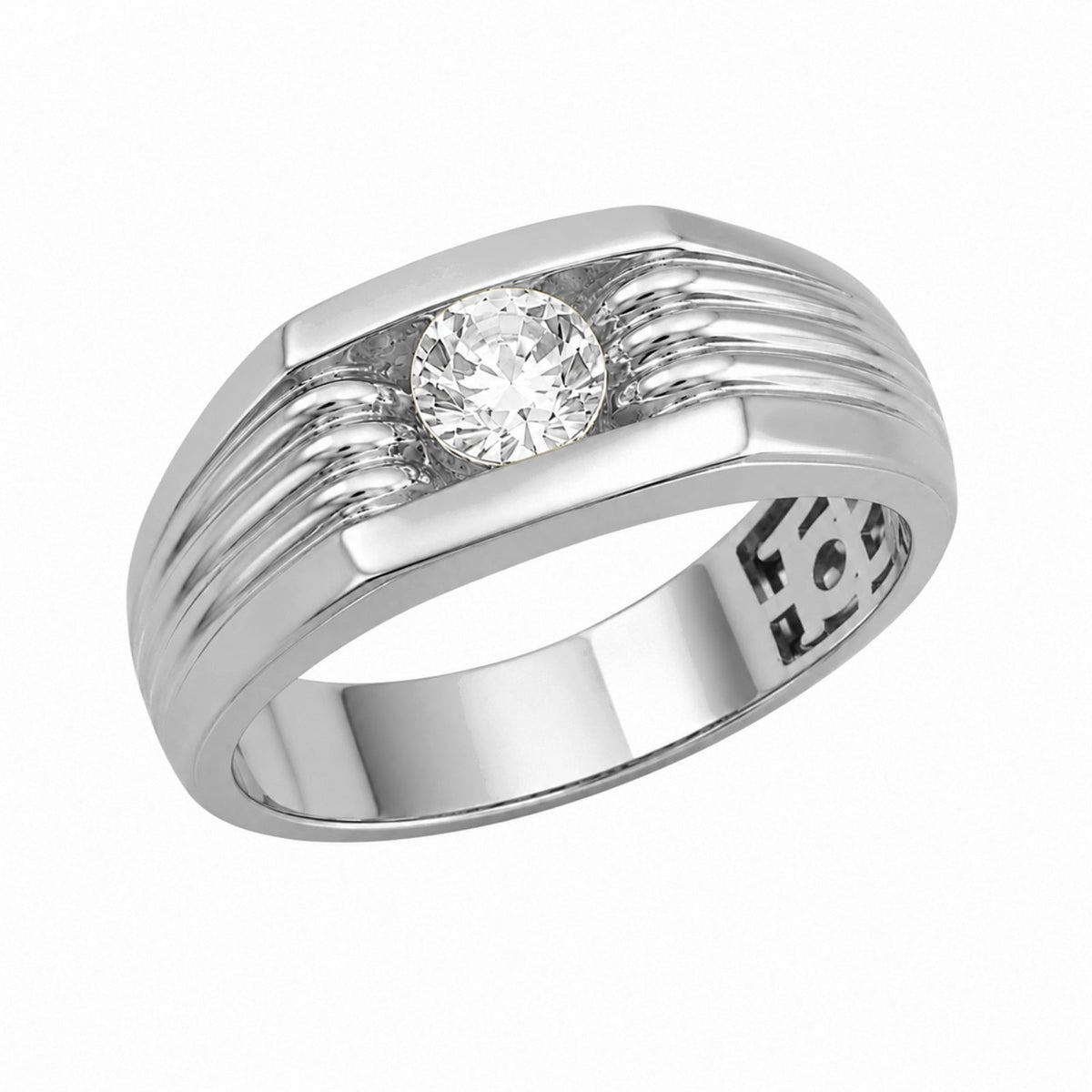 1 ct. T.W. Lab-Grown Diamond Round Engagement Ring in 14K White Gold or 14K Yellow Gold