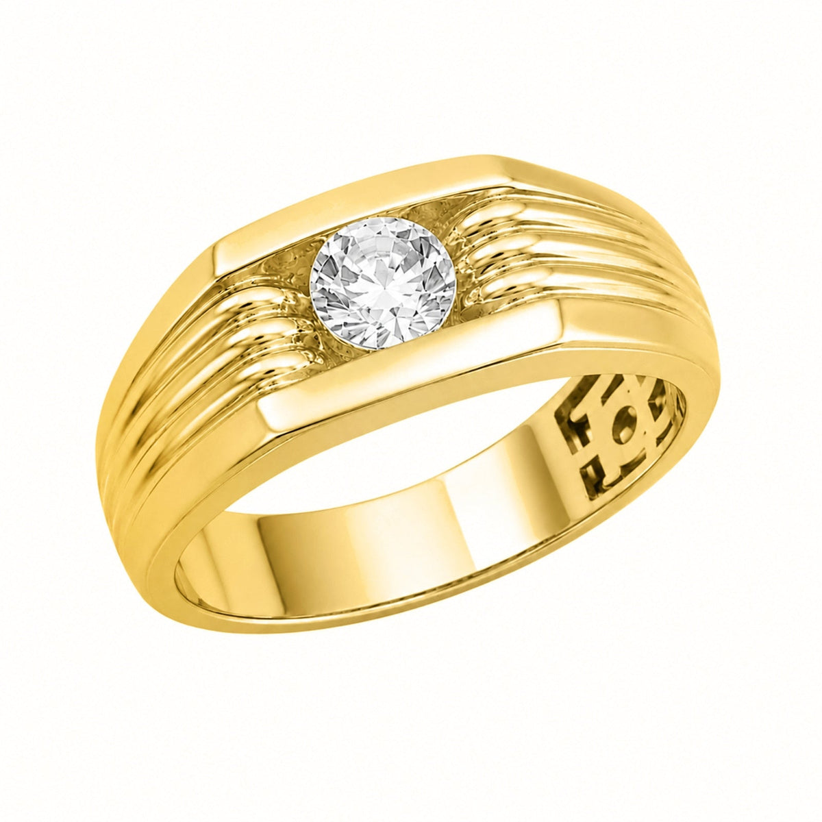 1 ct. T.W. Lab-Grown Diamond Round Engagement Ring in 14K White Gold or 14K Yellow Gold