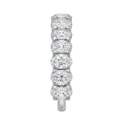 Lab-Grown Diamond Oval Seven-Stone Wedding Ring in 14K White Gold or 14K Yellow Gold