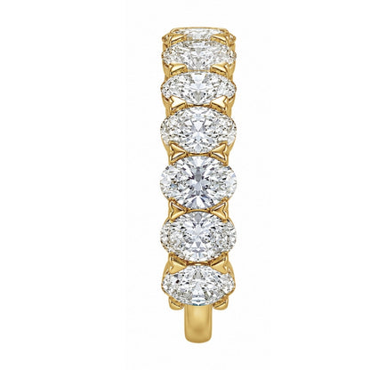 Lab-Grown Diamond Oval Seven-Stone Wedding Ring in 14K White Gold or 14K Yellow Gold
