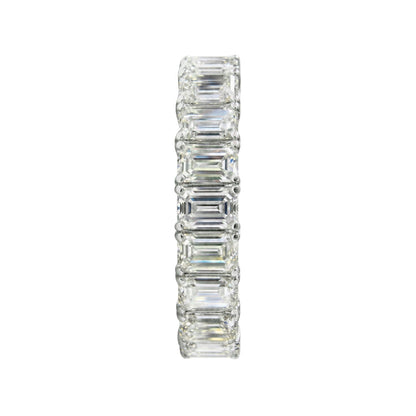 Lab-Grown Diamond Emerald-Cut Eternity Wedding Ring in 14K White Gold or 14K Yellow Gold