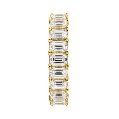 Lab-Grown Diamond Emerald-Cut Eternity Wedding Ring in 14K White Gold or 14K Yellow Gold