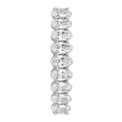 Lab-Grown Diamond Oval Eternity Wedding Ring in 14K White Gold or 14K Yellow Gold