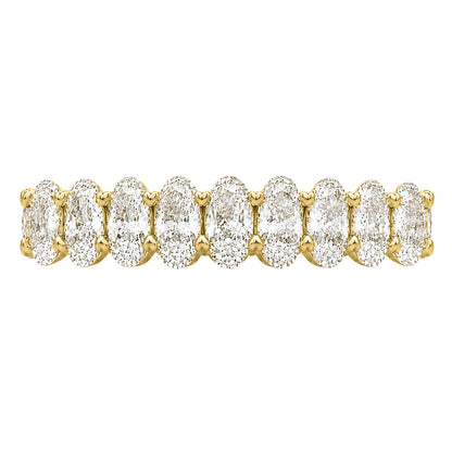 Lab-Grown Diamond Oval Eternity Wedding Ring in 14K White Gold or 14K Yellow Gold