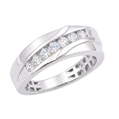 1 ct. T.W. Lab-Grown Diamond Round Engagement Ring in Sterling Silver or 14K Gold over Silver