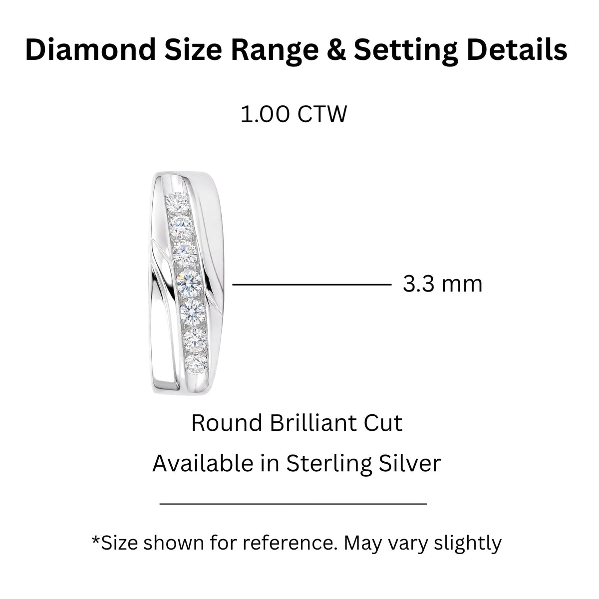 1 ct. T.W. Lab-Grown Diamond Round Engagement Ring in Sterling Silver or 14K Gold over Silver