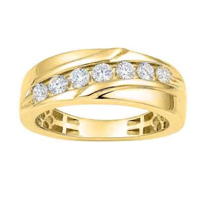 1 ct. T.W. Lab-Grown Diamond Round Engagement Ring in Sterling Silver or 14K Gold over Silver