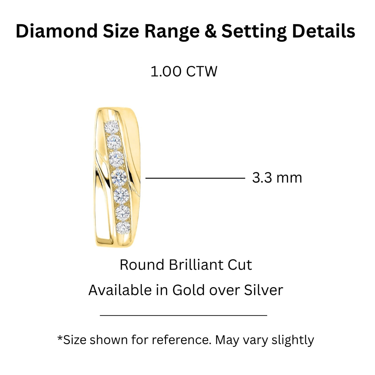 1 ct. T.W. Lab-Grown Diamond Round Engagement Ring in Sterling Silver or 14K Gold over Silver