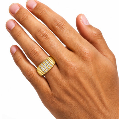 1 ct. T.W. Lab-Grown Diamond Round Engagement Ring in Sterling Silver or 14K Gold over Silver